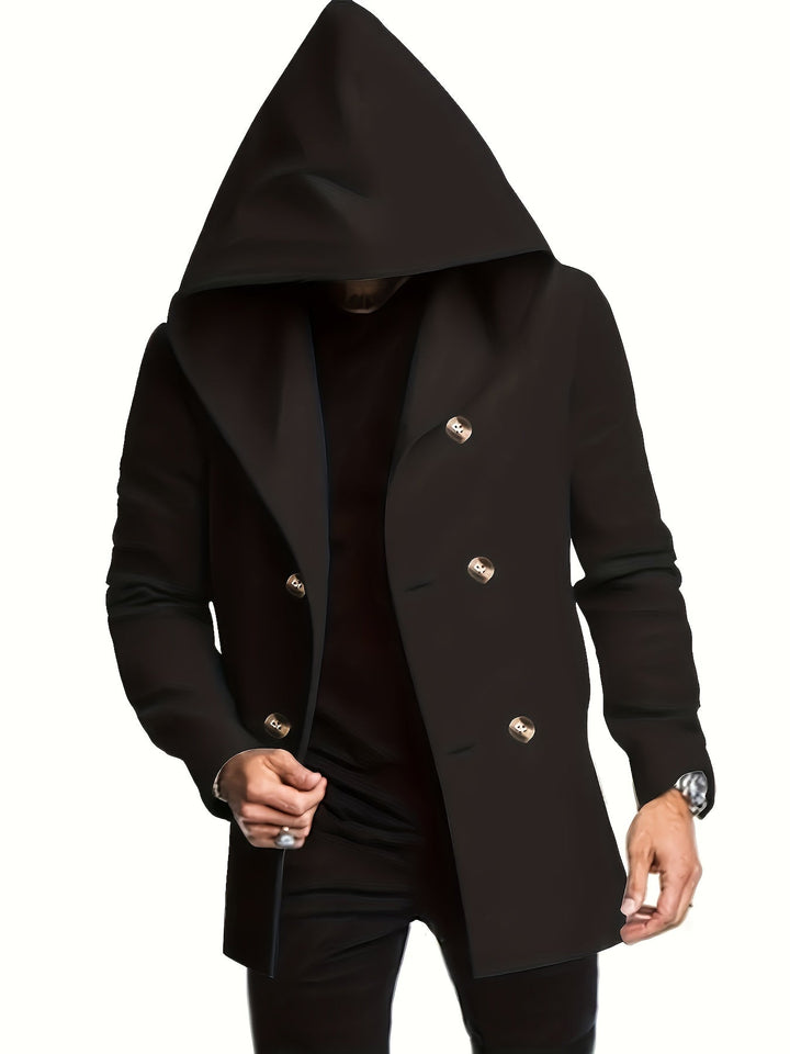 LAURENT | MANTEAU MIDI À CAPUCHE POUR HOMMES