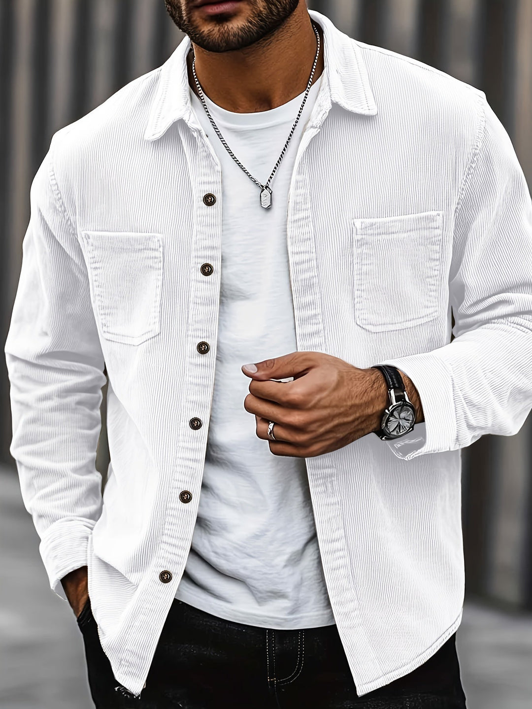 JULES™ | SURCHEMISE TEXTURÉE À CÔTES