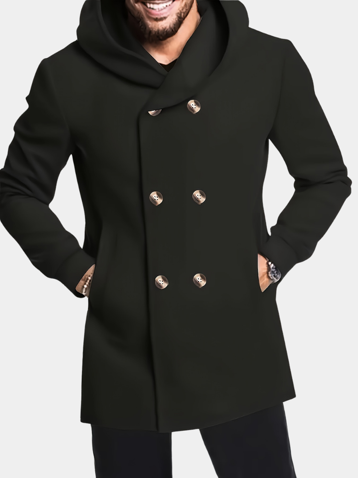 LAURENT | MANTEAU MIDI À CAPUCHE POUR HOMMES