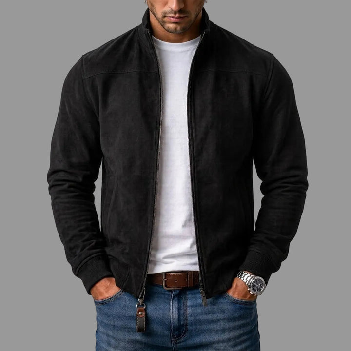 ANTOINE™ | Blouson Bomber en Daim Élégant pour Homme