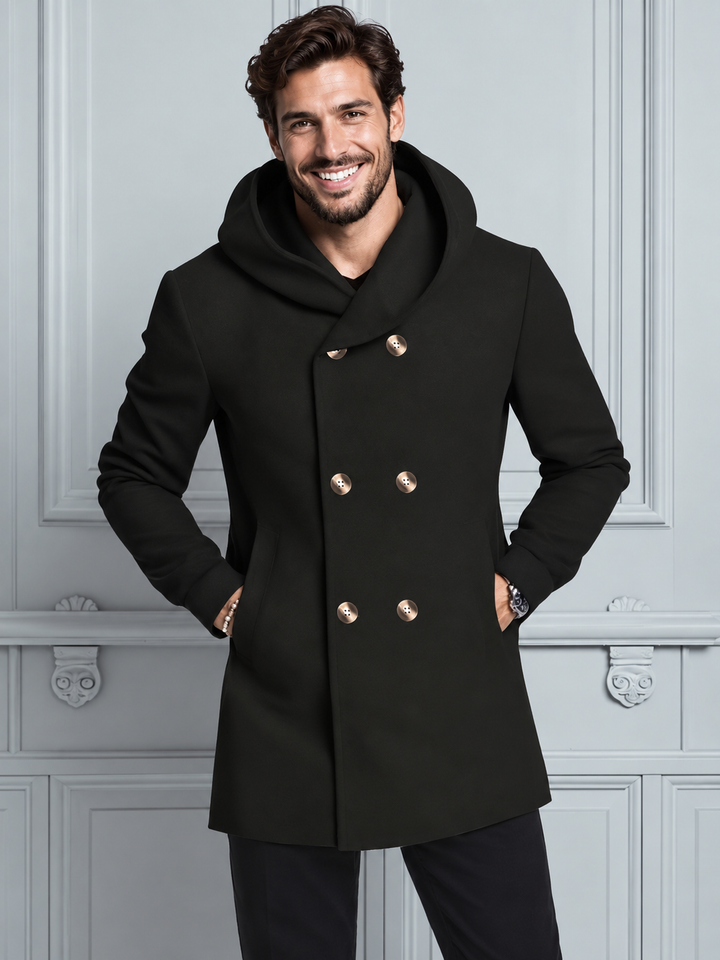 LAURENT | MANTEAU MIDI À CAPUCHE POUR HOMMES