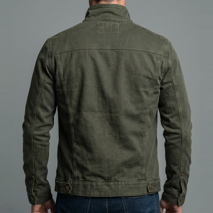 KAVIRO ATELIER | Veste en coton vintage à fermeture zippée