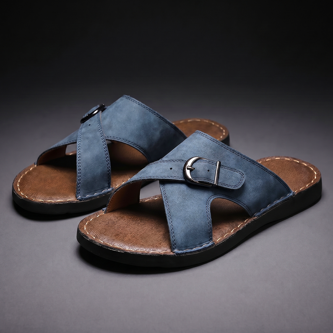 ÉLIAN™ | Sandales Élégantes en Cuir pour Homme