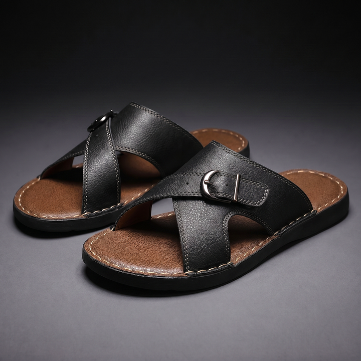 ÉLIAN™ | Sandales Élégantes en Cuir pour Homme