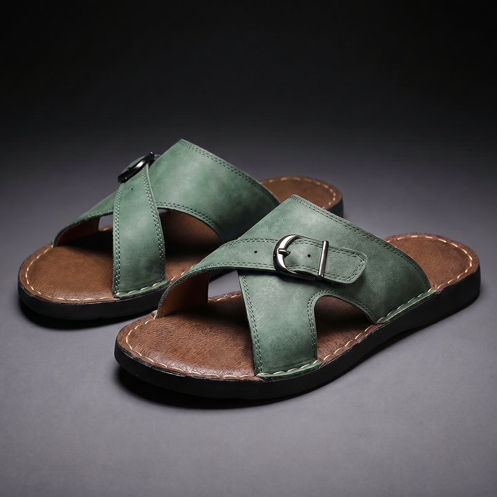 ÉLIAN™ | Sandales Élégantes en Cuir pour Homme