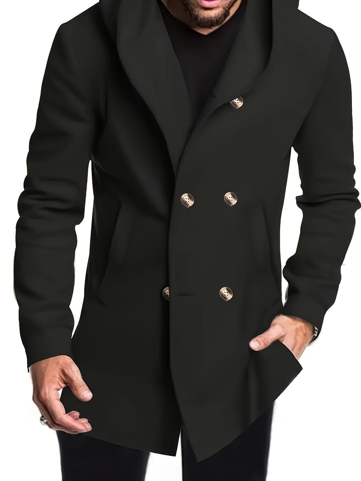 LAURENT | MANTEAU MIDI À CAPUCHE POUR HOMMES