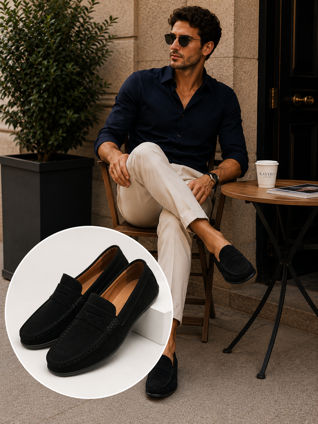 MARCO™ | Mocassins rétro en daim pour homme